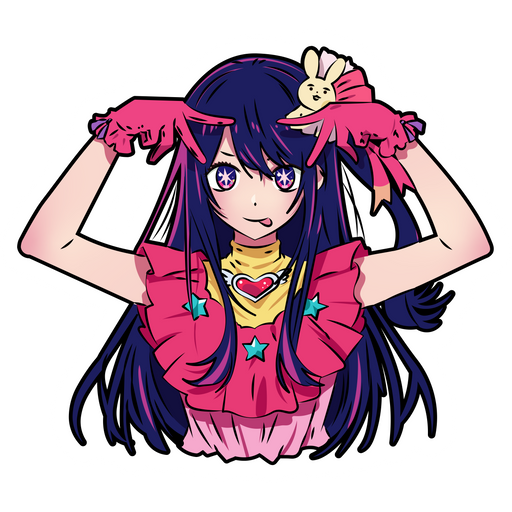 here is a Oshi No Ko Ai Hoshino Sticker from the Anime collection for sticker mania