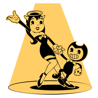 Bendy and Alice Angel Dancing Tango Sticker - Sticker Mania