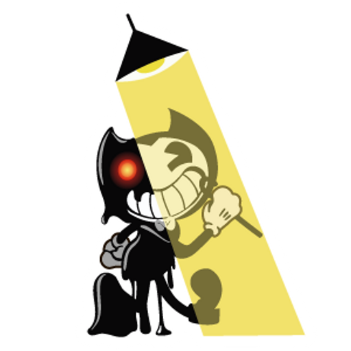 here is a Bendy and the Ink Machine Dark Side from the Bendy and the Ink Machine collection for sticker mania