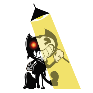 here is a Bendy and the Ink Machine Dark Side from the Bendy and the Ink Machine collection for sticker mania