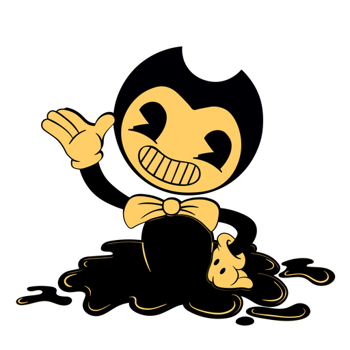 Bendy Greets from the Ink Spot Sticker - Sticker Mania