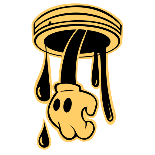 here is a Bendy Hand Sticker from the Bendy and the Ink Machine collection for sticker mania