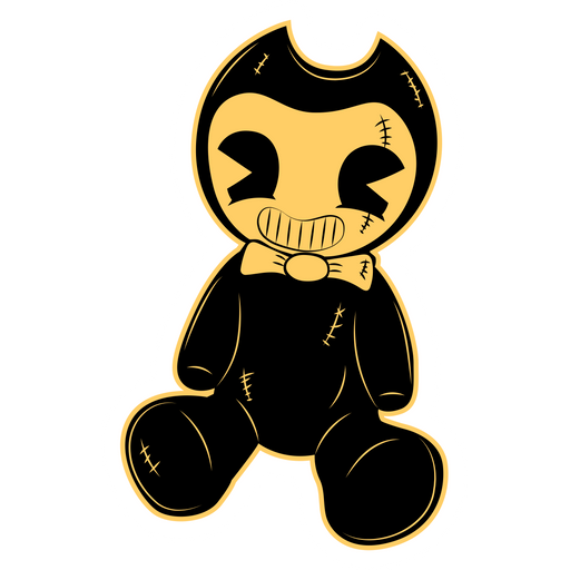 here is a Bendy Plush Sticker from the Bendy and the Ink Machine collection for sticker mania