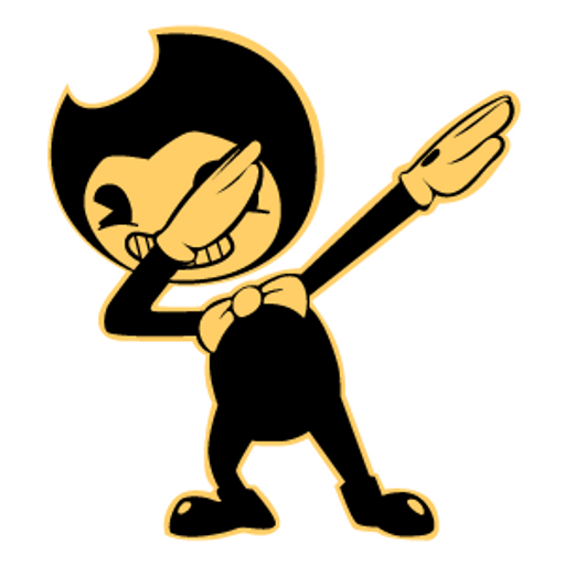 here is a Dabbing Bendy Sticker from the Bendy and the Ink Machine collection for sticker mania