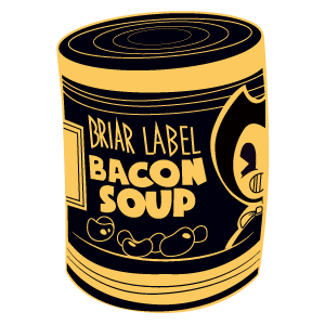 here is a Bacon Soup Bendy from the Bendy and the Ink Machine collection for sticker mania