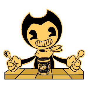 here is a Bendy with Bacon Soup from the Bendy and the Ink Machine collection for sticker mania