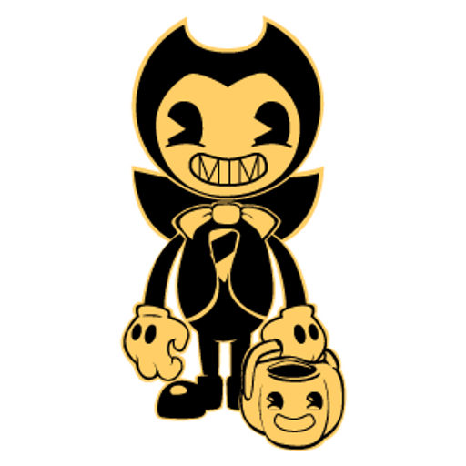 here is a Bendy Halloween Dracula from the Bendy and the Ink Machine collection for sticker mania