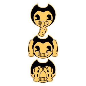 cool and cute Three Wise Bendys for stickermania