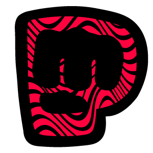 cool and cute PewDiePie Red Logo for stickermania