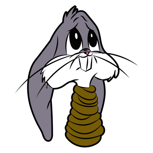 here is a Bugs Bunny Tied Up Sticker from the Bugs Bunny collection for sticker mania