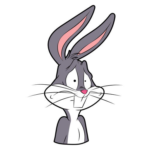 here is a Bugs Bunny Frightened Sticker from the Bugs Bunny collection for sticker mania