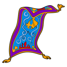 Aladdin Carpet Sticker - Sticker Mania