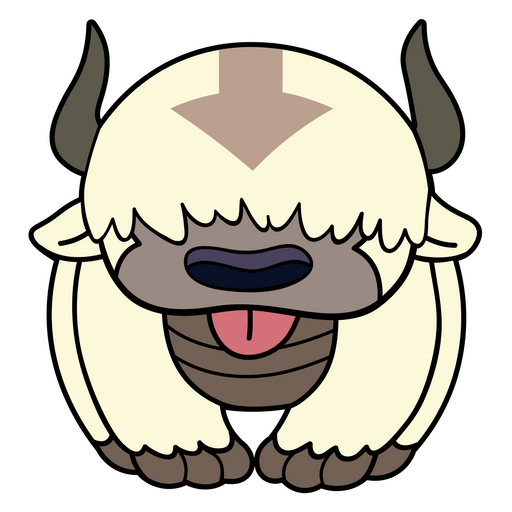 here is a Avatar The Last Airbender Appa Sticker from the Cartoons collection for sticker mania