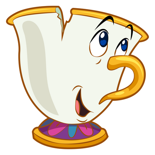 here is a Beauty and the Beast Chip Potts Sticker from the Disney Cartoons collection for sticker mania