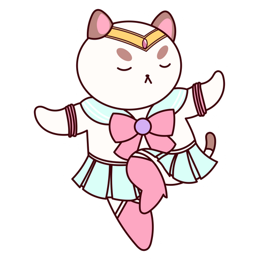 here is a Bee and Puppycat Sailor Moon Sticker from the Cartoons collection for sticker mania