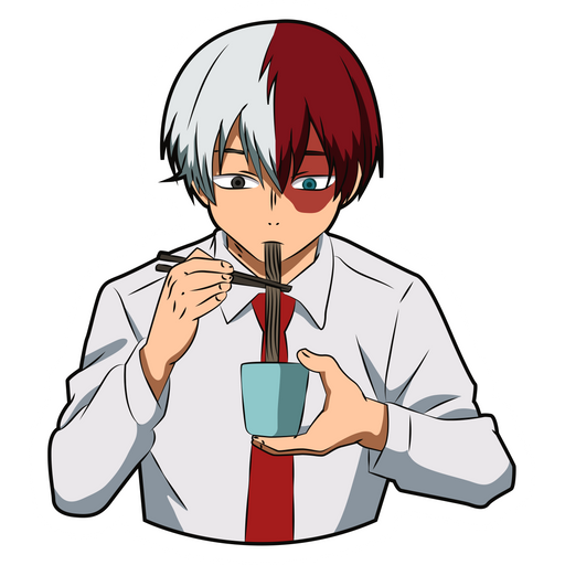 My Hero Academia Shoto Todoroki Soba Sticker - Sticker Mania