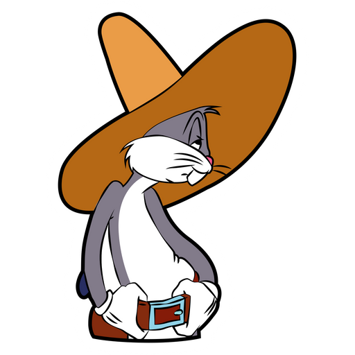 here is a Bugs Bunny Cowboy Sticker from the Bugs Bunny collection for sticker mania