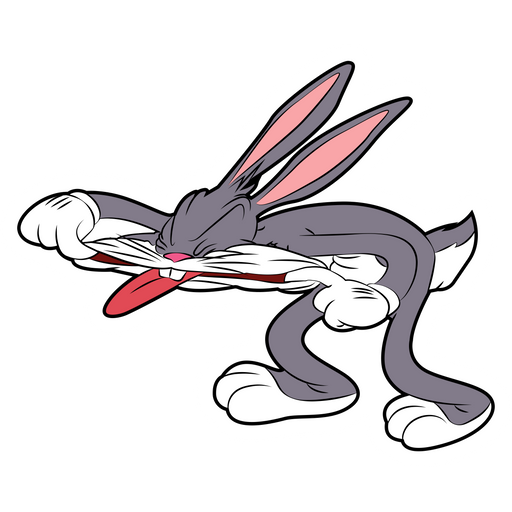 here is a Bugs Bunny Grimacing Sticker from the Cartoons collection for sticker mania