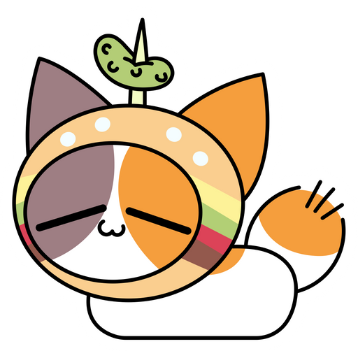 here is a Chikn Nuggit Cheezborger Resting Sticker from the Cartoons collection for sticker mania