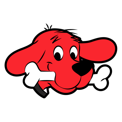 here is a Clifford the Big Red Dog Sticker from the Cartoons collection for sticker mania
