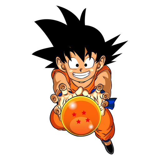 here is a Dragon Ball Goku Sticker from the Anime collection for sticker mania