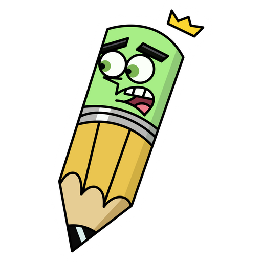 here is a The Fairly OddParents Cosmo as a Pencil Sticker from the Cartoons collection for sticker mania
