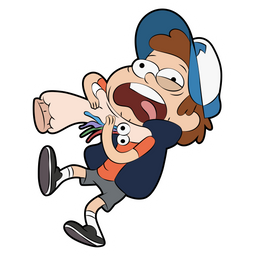 Gravity Falls Dipper with Sock Puppet Sticker - Sticker Mania