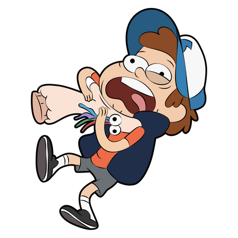 Gravity Falls Dipper with Sock Puppet Sticker - Sticker Mania