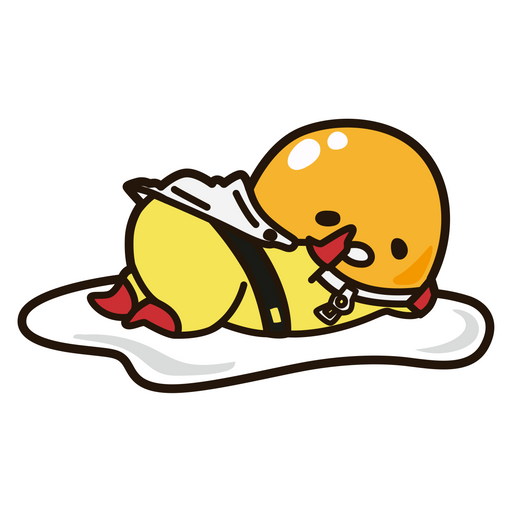 here is a Gudetama One Punch Man Sticker from the Gudetama collection for sticker mania