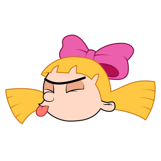 here is a Hey Arnold! Helga Sticker from the Cartoons collection for sticker mania