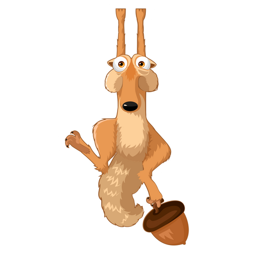 here is a Ice Age Scrat and Acorn Sticker from the Cartoons collection for sticker mania