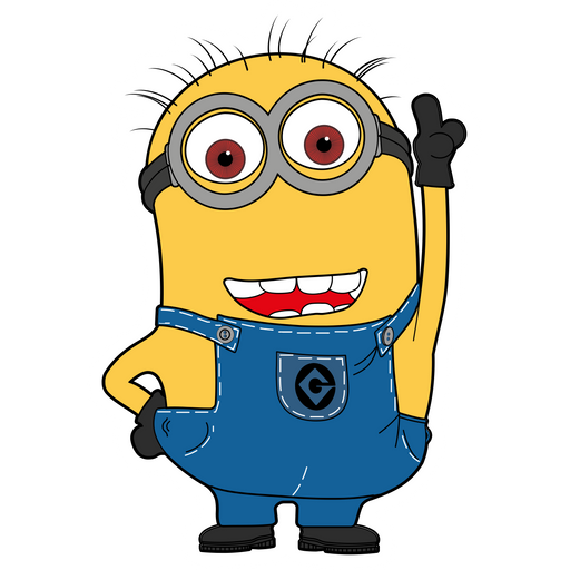 here is a Minion Kevin Sticker from the Cartoons collection for sticker mania