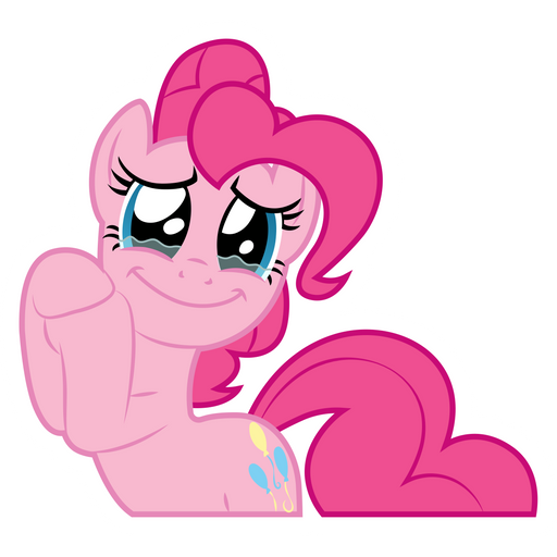 here is a My Little Pony Sensitive Pinkie Pie Sticker from the My Little Pony collection for sticker mania