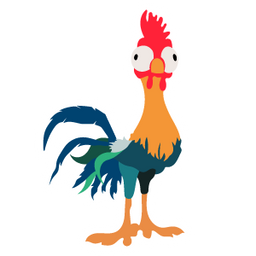 Moana Hei Hei the Rooster Sticker - Sticker Mania