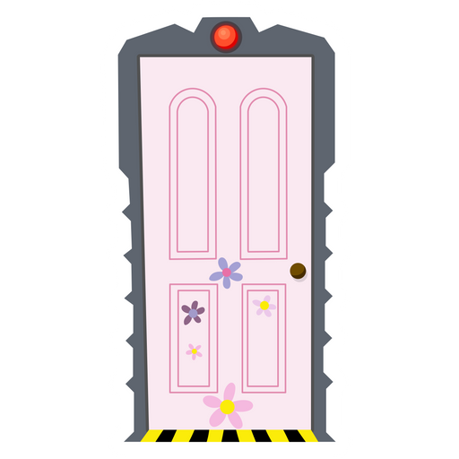 here is a Monsters Inc Boo's Door Sticker from the Disney Cartoons collection for sticker mania