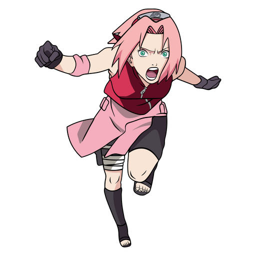 here is a Naruto Running Sakura Sticker from the Naruto collection for sticker mania