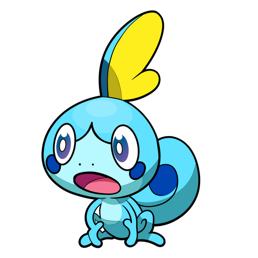 here is a Pokemon Sobble Sticker from the Pokemon collection for sticker mania