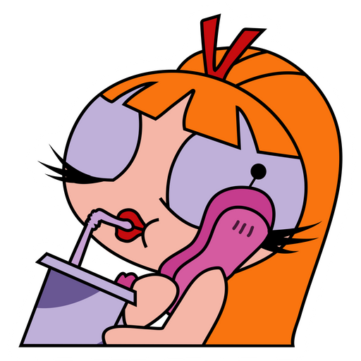 here is a Powerpuff Girls Cool Blossom Sticker from the Cartoons collection for sticker mania