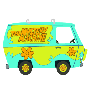 cool and cute Scooby-Doo Mystery Machine for stickermania