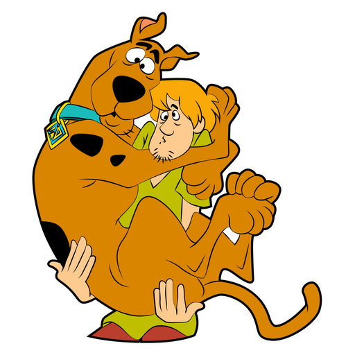 here is a Scooby-Doo and Shaggy Sticker from the Cartoons collection for sticker mania