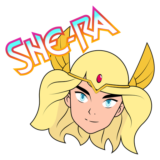 here is a She-Ra and the Princesses of Power Sticker from the Cartoons collection for sticker mania
