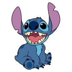 Stitch Sitting Sticker - Sticker Mania