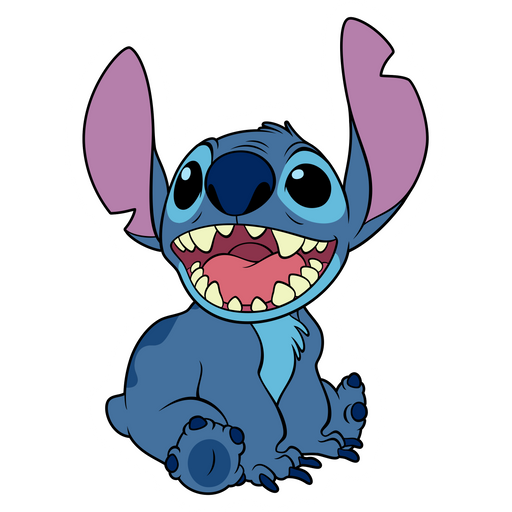 here is a Smiling Stitch Sticker from the Lilo & Stitch collection for sticker mania
