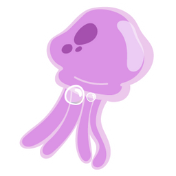 SpongeBob Pink Jellyfish Sticker - Sticker Mania