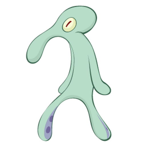 here is a SpongeBob Squidwards Bold and Brash from the SpongeBob collection for sticker mania