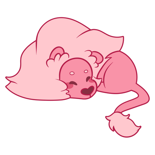 here is a Steven Universe Sleeping Lion Sticker from the Cartoons collection for sticker mania