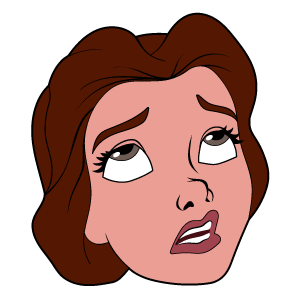 cool and cute Belle Despise Face Sticker for stickermania