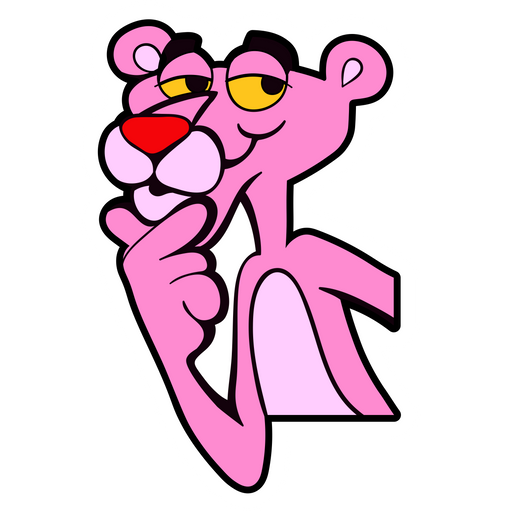 here is a The Pink Panther Sticker from the Cartoons collection for sticker mania