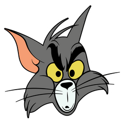 Tom and Jerry Confused Tom Sticker - Sticker Mania