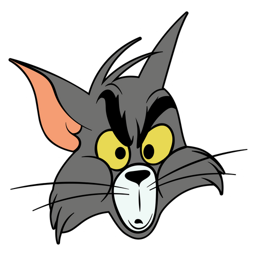Tom and Jerry Confused Tom Sticker